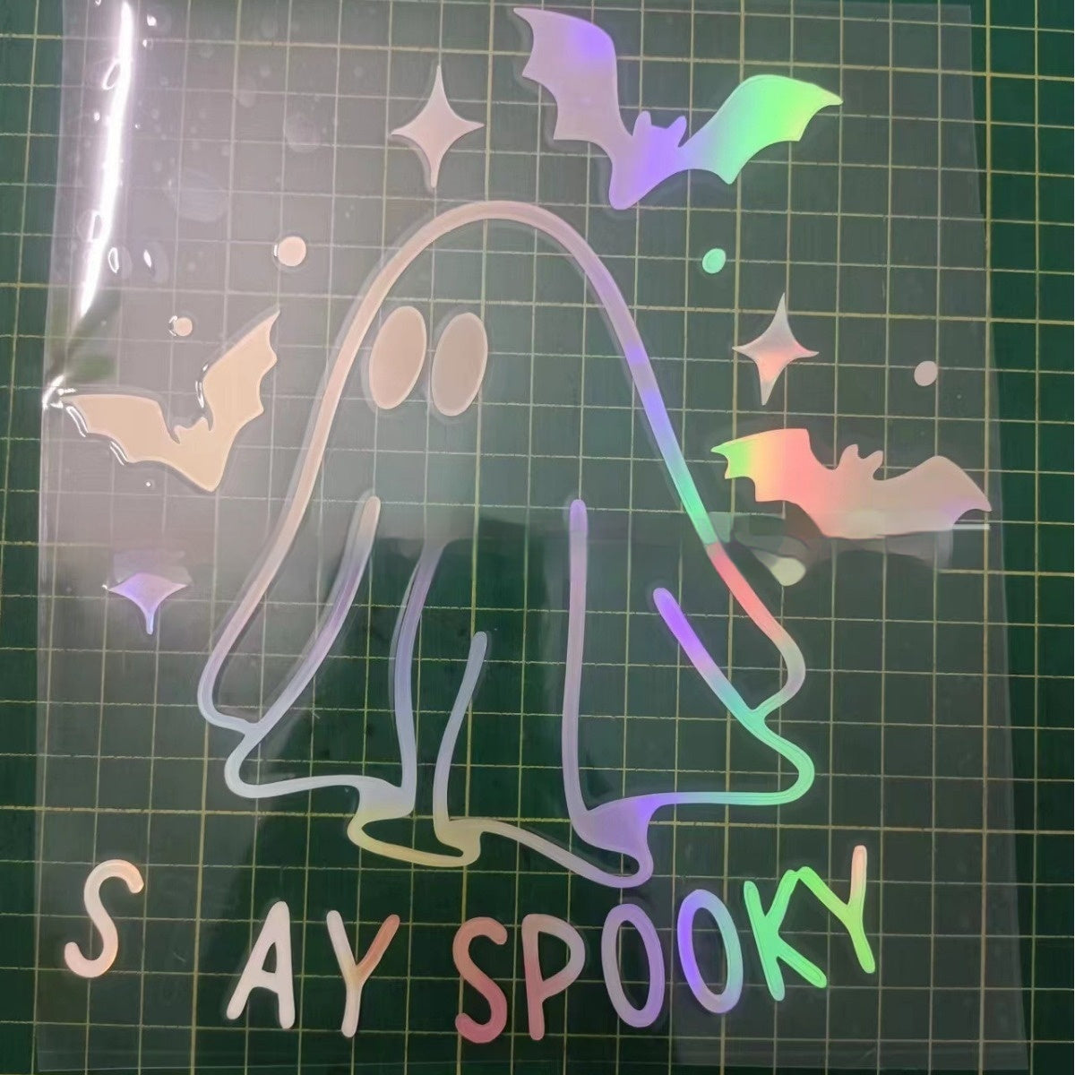 Halloween Ghost & Bat Reflective Car Stickers
