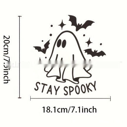 Halloween Ghost & Bat Reflective Car Stickers