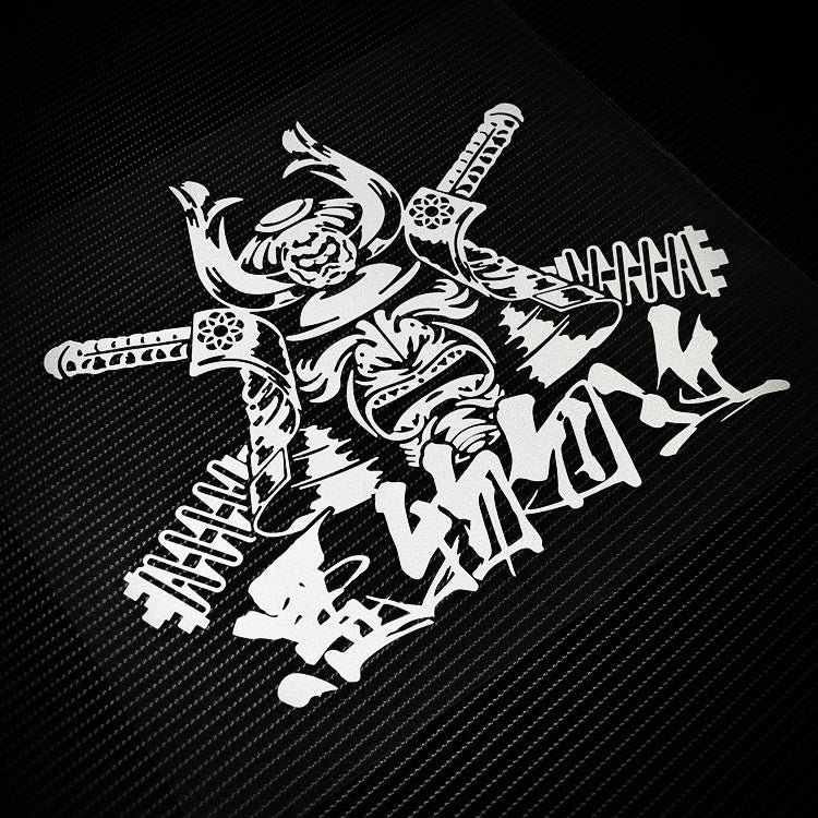 Japanese Samurai Reflective Car Stickers