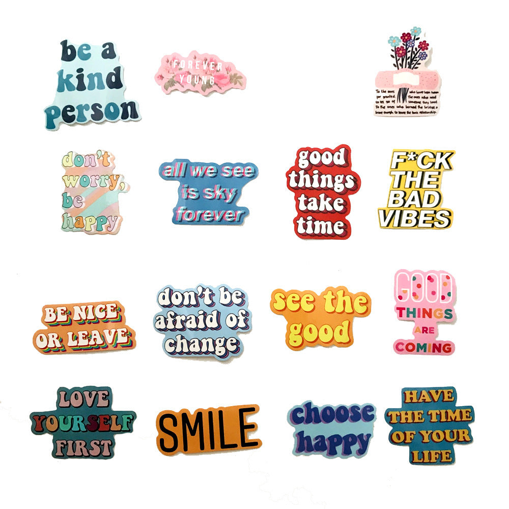 Inspirational English Graffiti Sticker Set