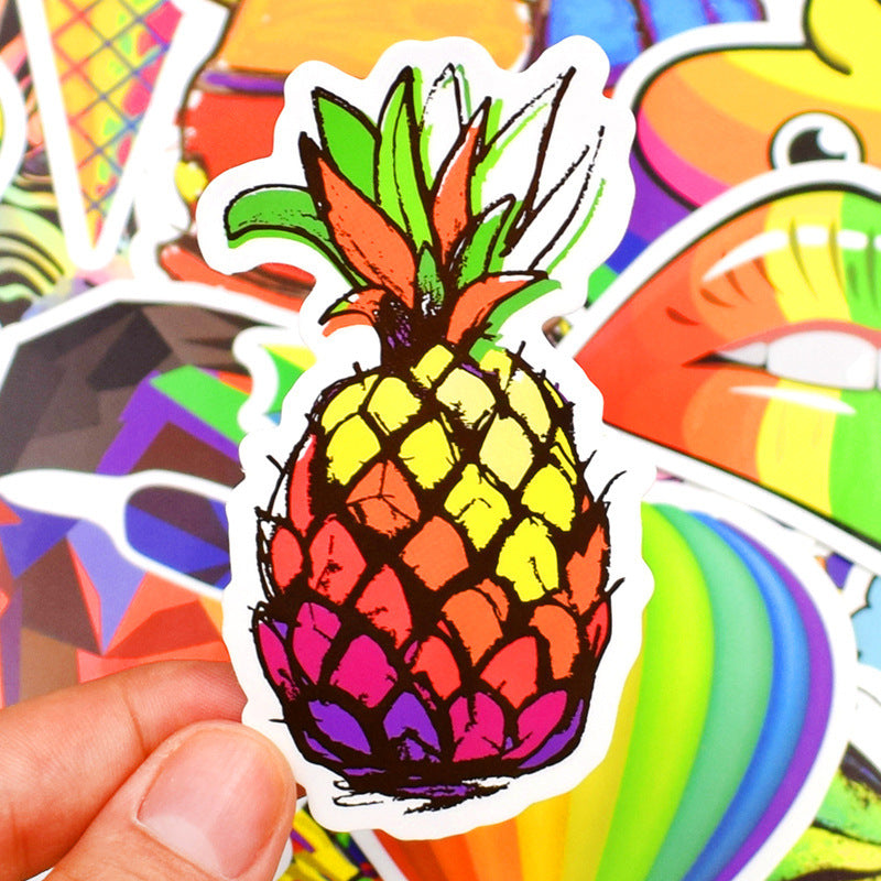 50 Rainbow Custom  Stickers