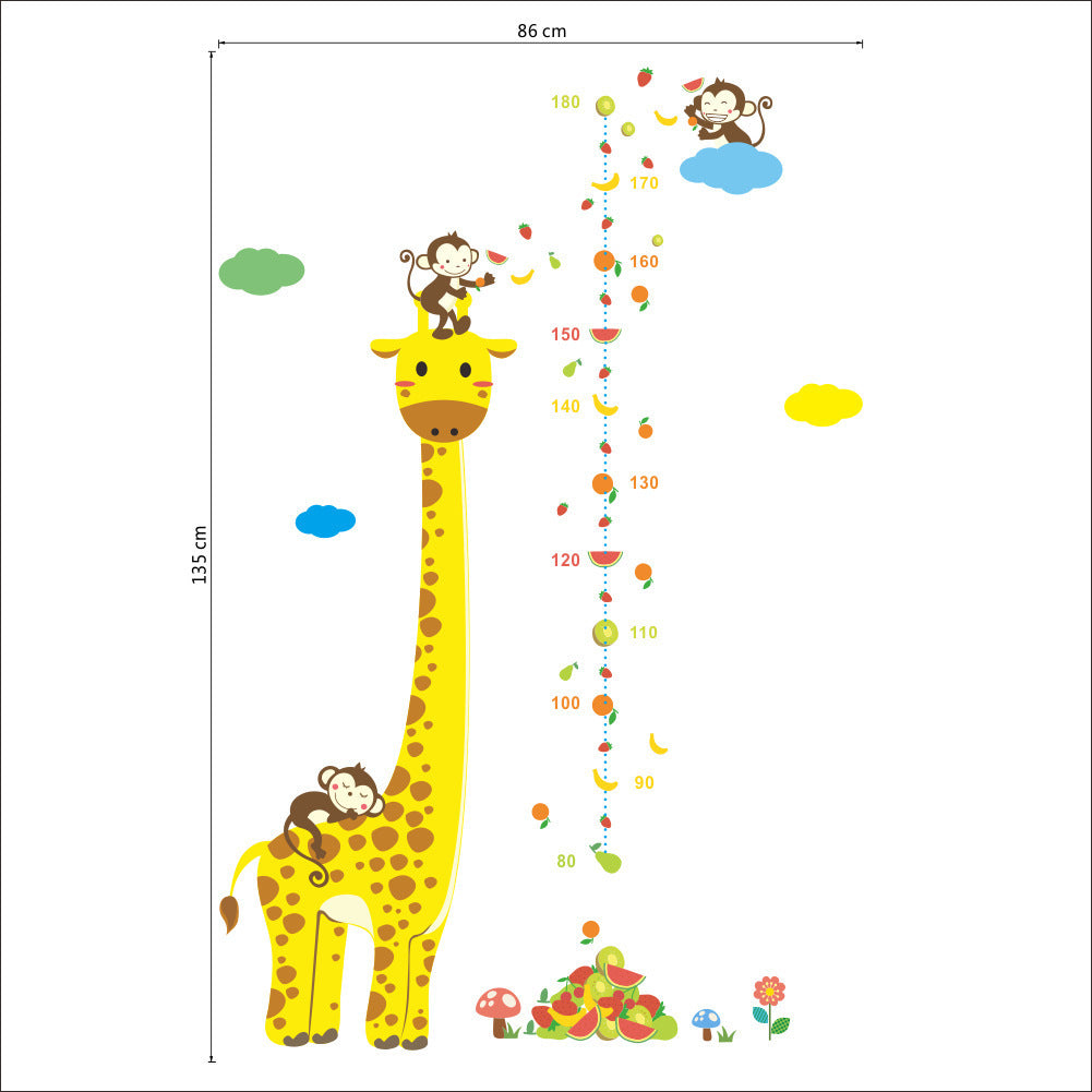 Cartoon Height Wall Stickers