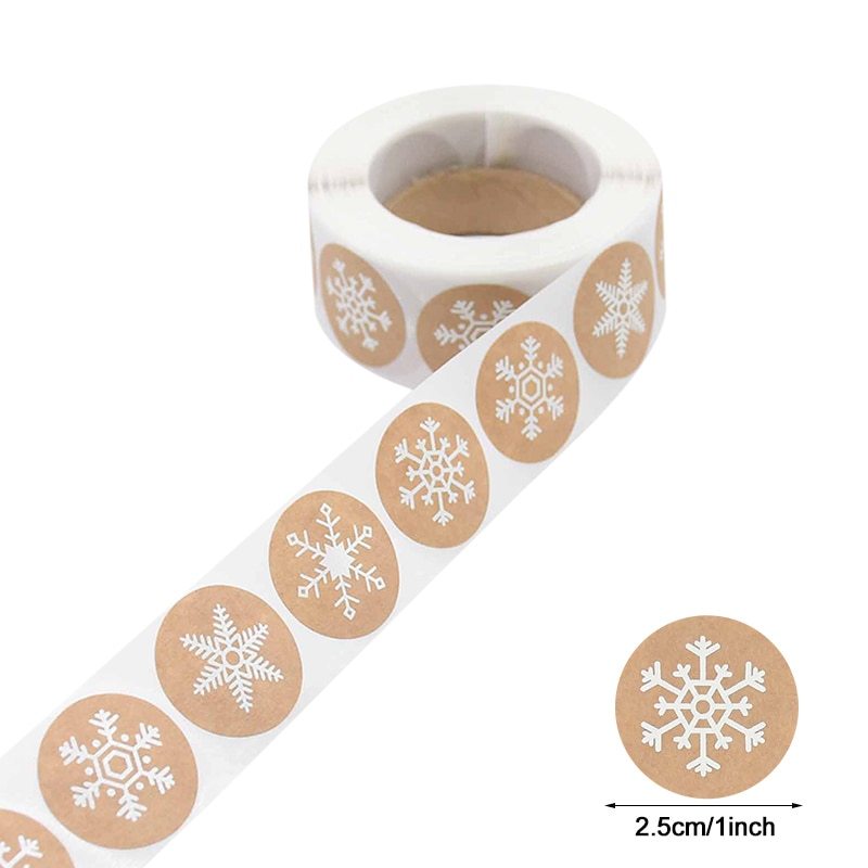 Festive Christmas Gift Roll Stickers