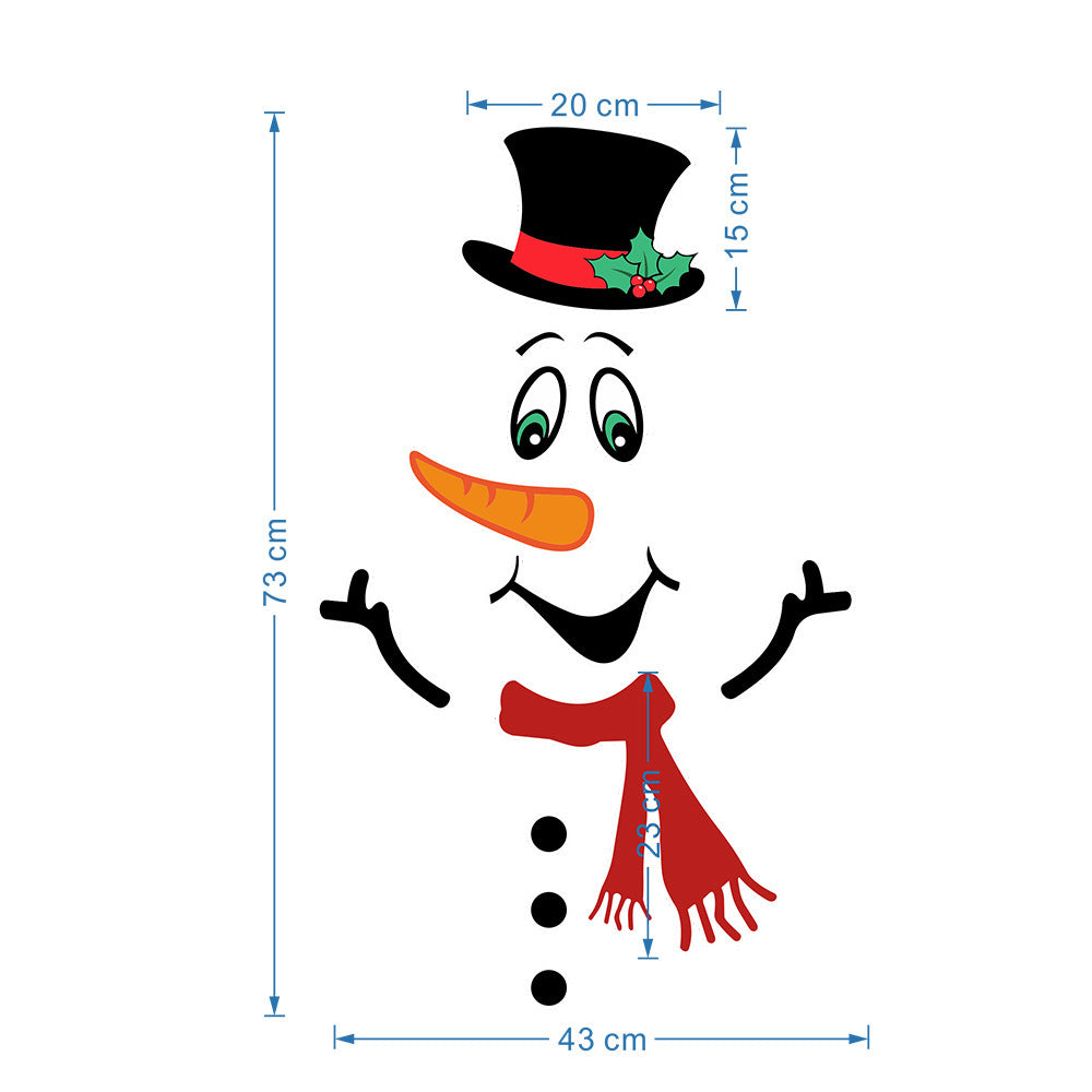 Festive Magnetic Snowman Stickers