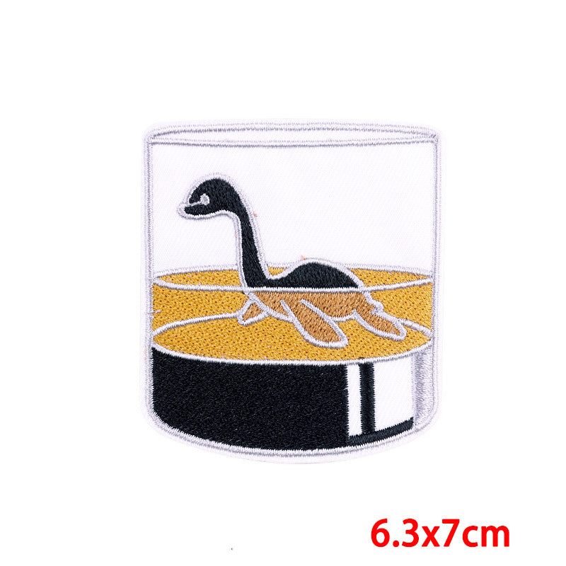 Cartoon Wine Embroidered Cloth Patches