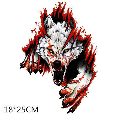 Angry Wolf Reflective Car & Motorcycle Stickers