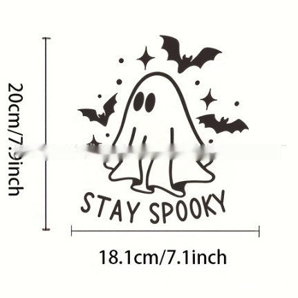 Halloween Ghost & Bat Reflective Car Stickers