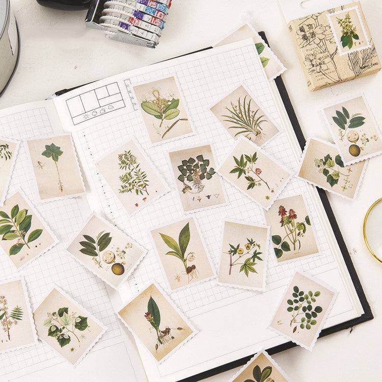 Plant  Stickers Handbook Album Items DIY