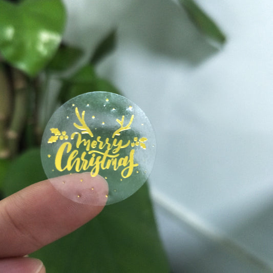Dragon Foil Transparent Label Stickers