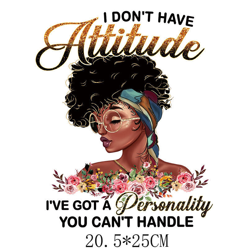 Beauty Heat Transfer Stickers for DIY Garments