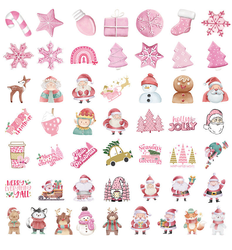 50 Cute Christmas Decoration Sticker  Stickers