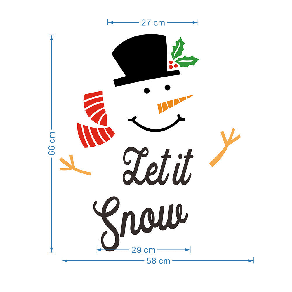 Festive Magnetic Snowman Stickers
