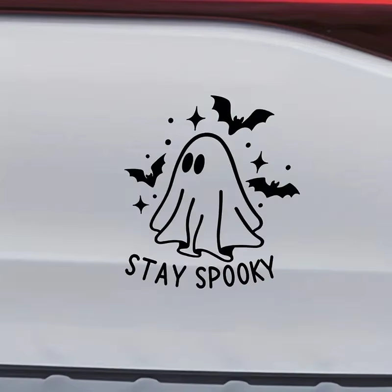 Halloween Ghost & Bat Reflective Car Stickers