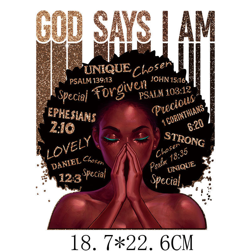 Beauty Heat Transfer Stickers for DIY Garments