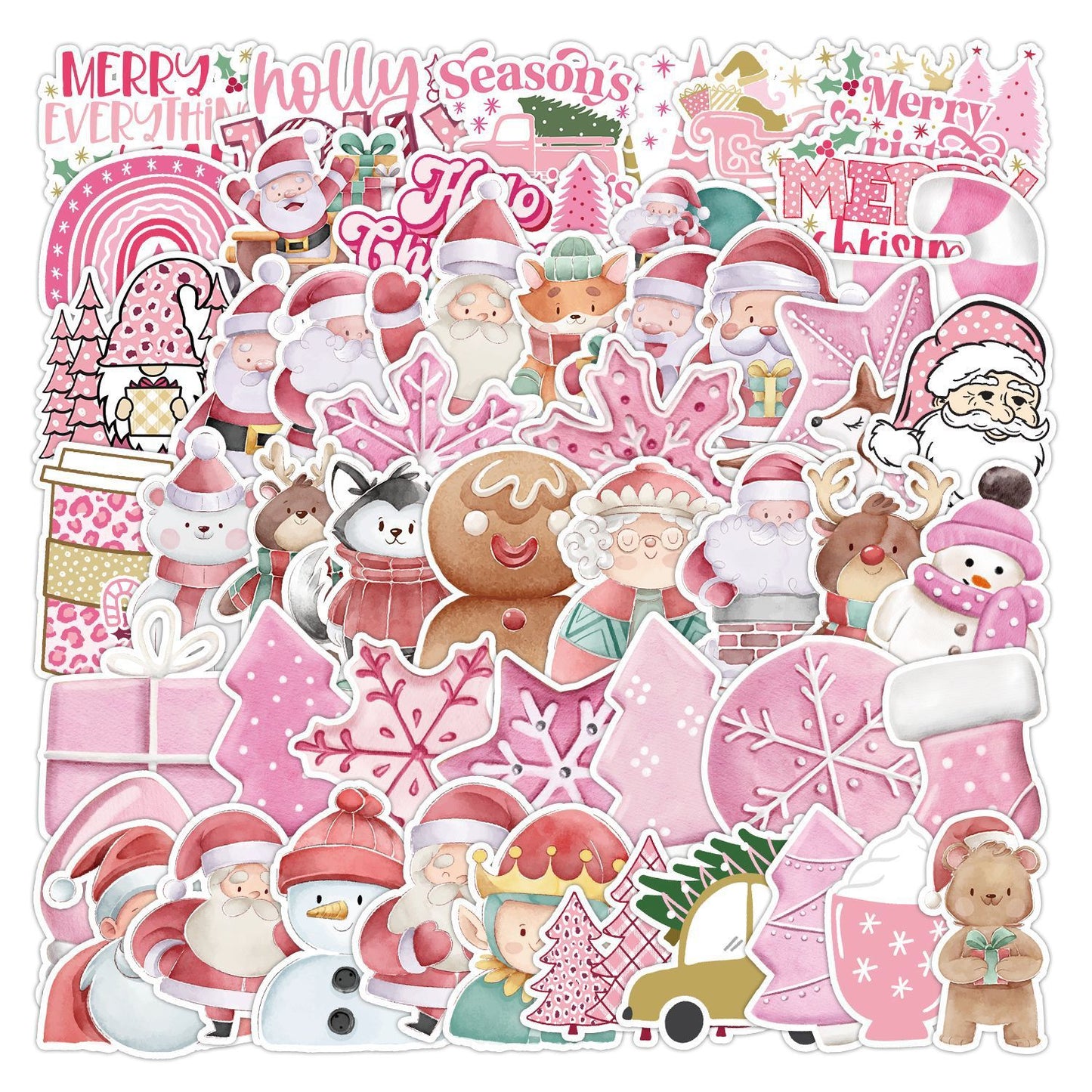 50 Cute Christmas Decoration Sticker  Stickers