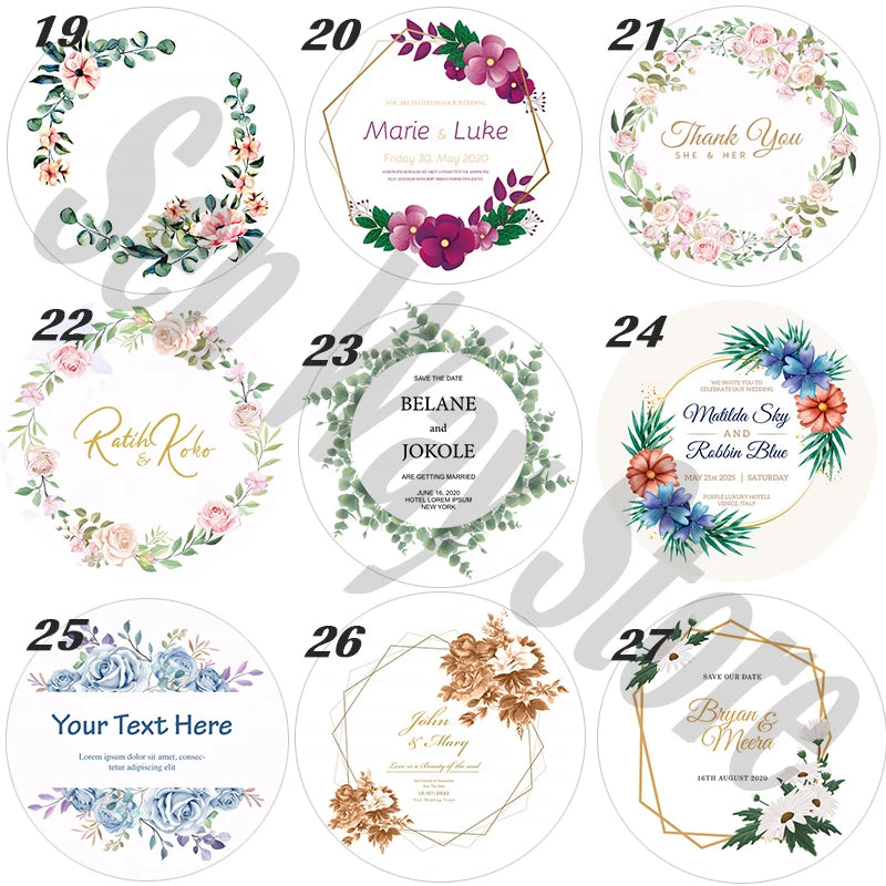 500pcs Custom Logo Sticker Labels