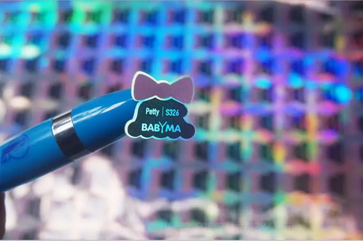 100pcs Custom Holographic Laser Stickers