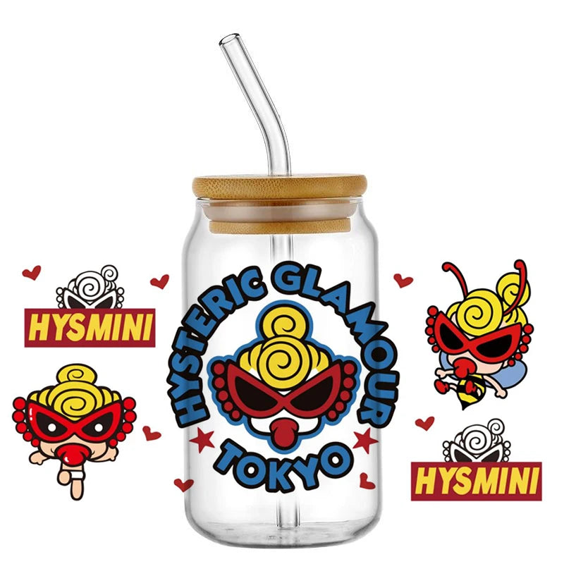 Mini Baby UV DTF Cup Wrap Stickers for 16oz Glass Cans