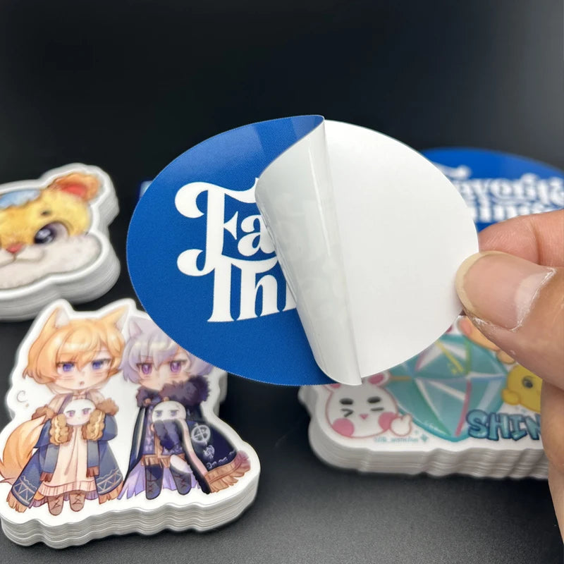 100pcs Custom Waterproof Logo Stickers
