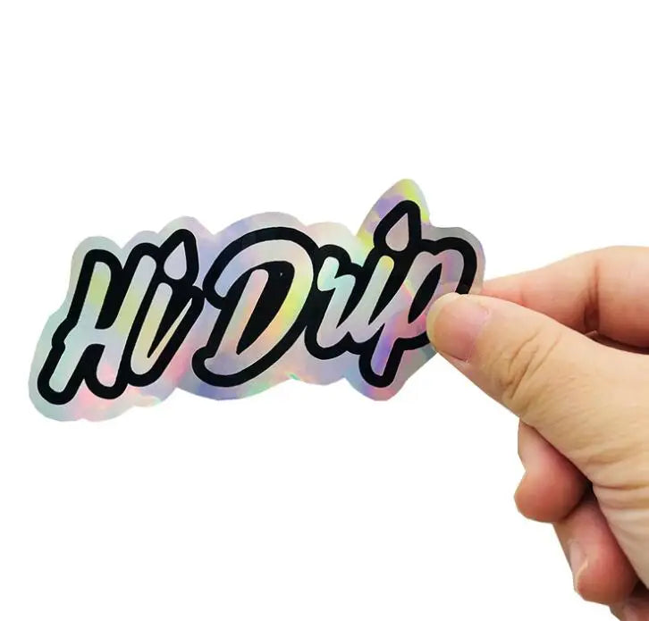 100pcs Custom Holographic Laser Stickers