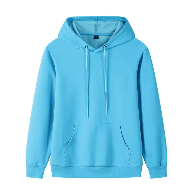 Custom Logo Cotton Hoodie – 9 Color Premium Pullover