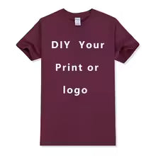 Custom Unisex T-Shirt – Design Your Own Logo, Text & Photo (Front & Back) | Personalized Cotton Tee EU Size