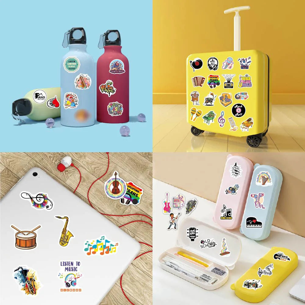 100pcs Custom Waterproof Logo Stickers