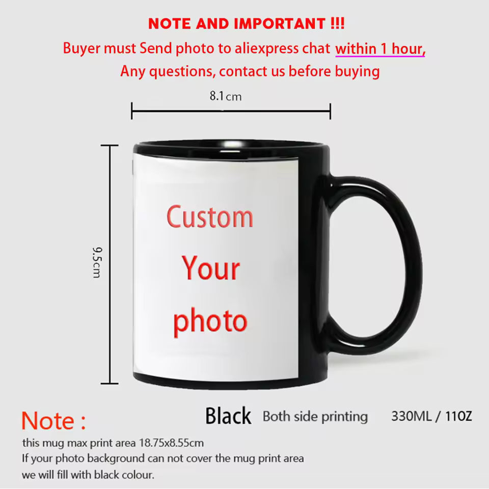 Personalized Photo Mug – Custom Family & Pet Gift