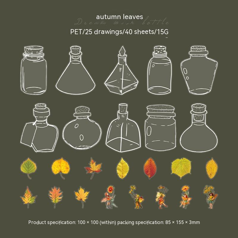 Aesthetic Transparent Flower Stickers