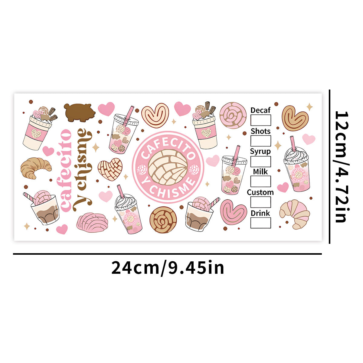 Elegant UV Crystal Stickers