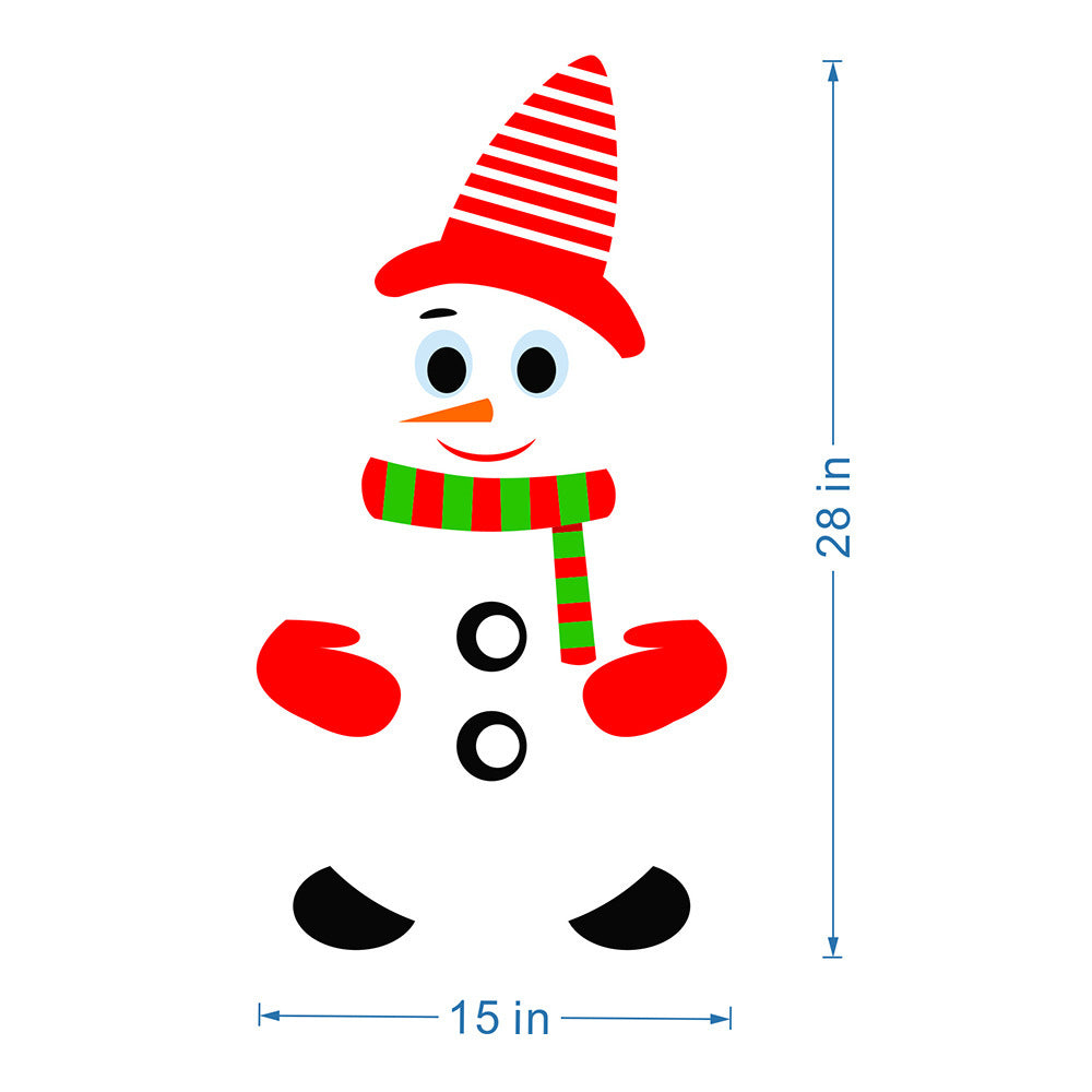 Festive Magnetic Snowman Stickers