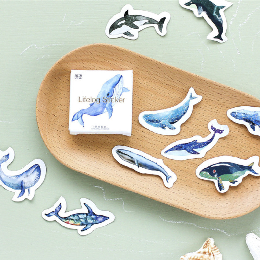 Box-packed Stickers Whale Tent Sticker Decorative Sealing Stickers
