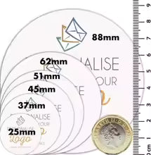 Custom Circle Stickers – Photo, Logo & Text