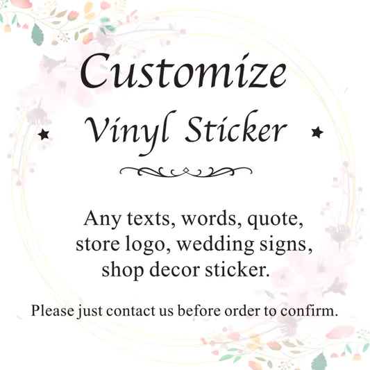 Custom Text & Quote Wall Decal Sticker