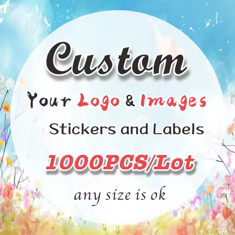 Custom Roll Stickers – Personalized Logo & Gift Labels