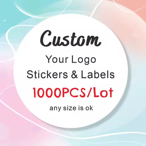 Custom Roll Stickers – Personalized Logo & Gift Labels