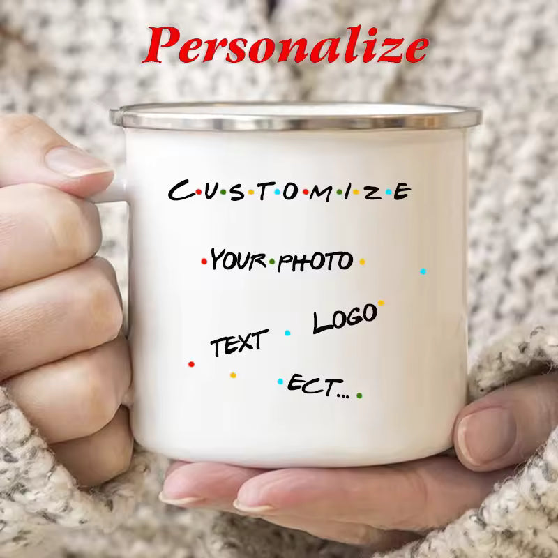 Custom Enamel Mug with Logo or Name (350ml)