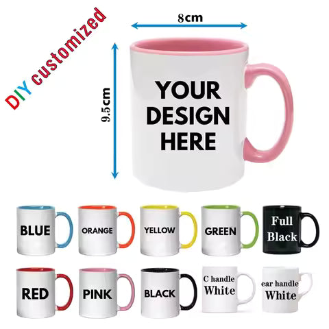 Custom Enamel Mug with Logo or Name (350ml)