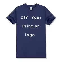 Custom Unisex T-Shirt – Design Your Own Logo, Text & Photo (Front & Back) | Personalized Cotton Tee EU Size
