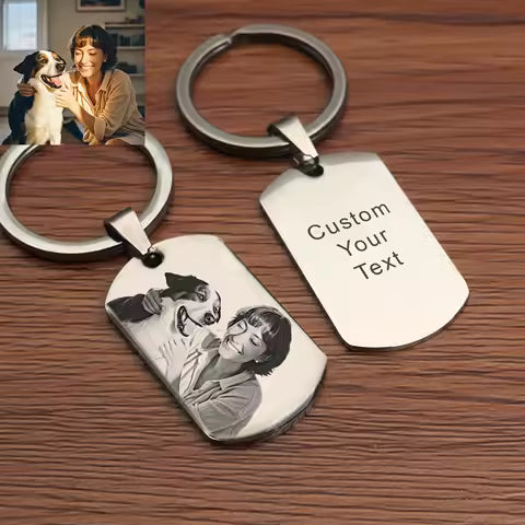 Custom Photo Necklace – Personalized Stainless Steel Gift