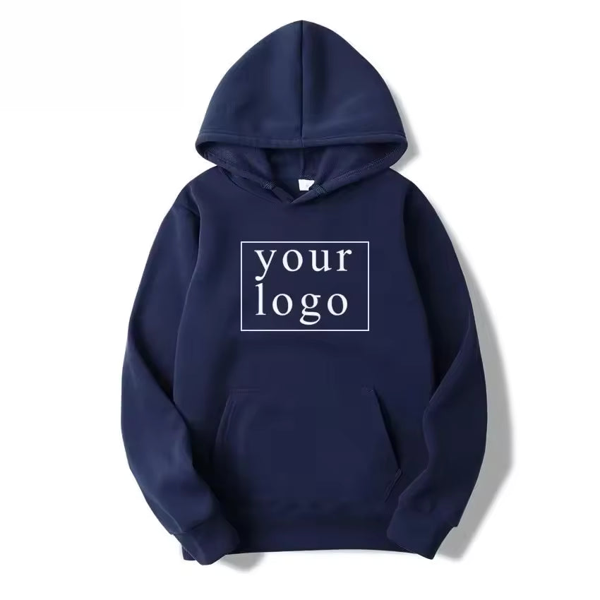 2024 Custom Unisex Hoodie – Personalized Text & Logo Sweatshirt