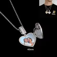 Custom Photo Medallion Pendant – Personalized Iced Out Necklace