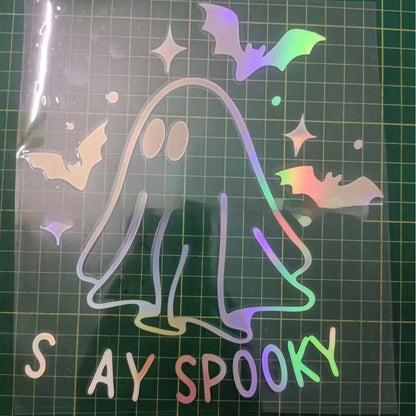 Halloween Ghost & Bat Reflective Car Stickers
