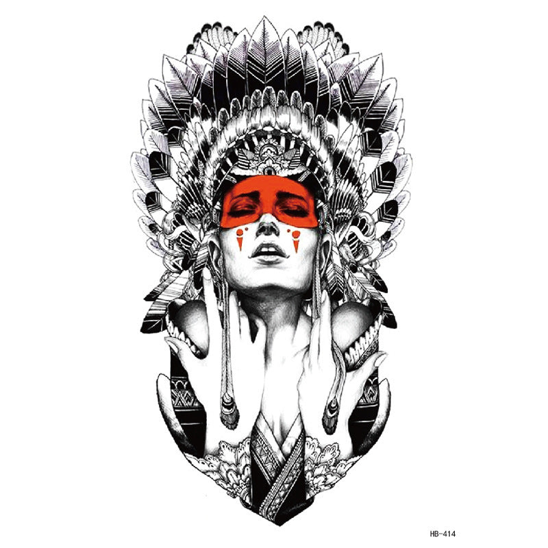 Floral Color Arm Tattoo Stickers