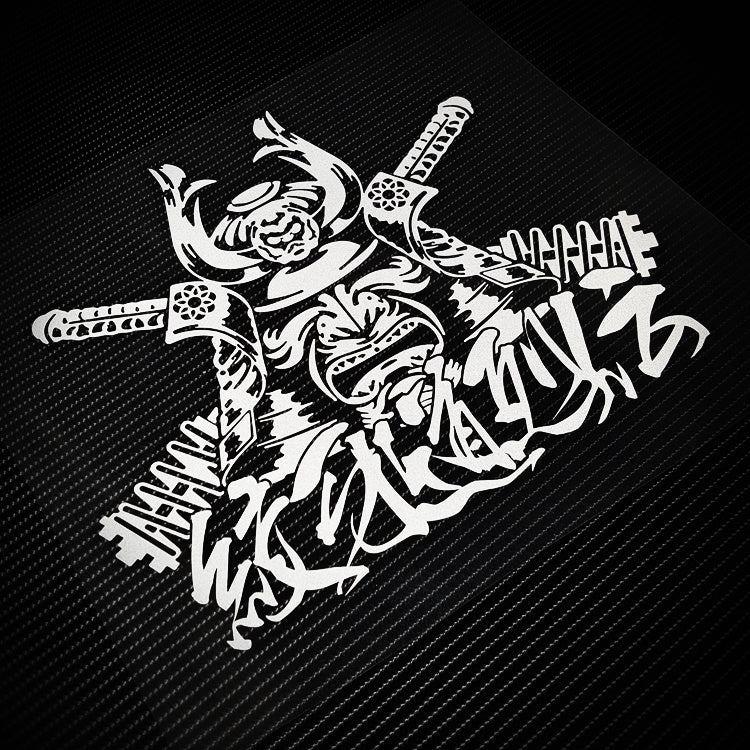 Japanese Samurai Reflective Car Stickers