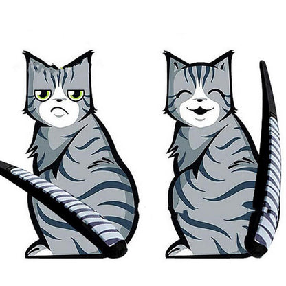 Smiling Cat Wiper Car Stickers