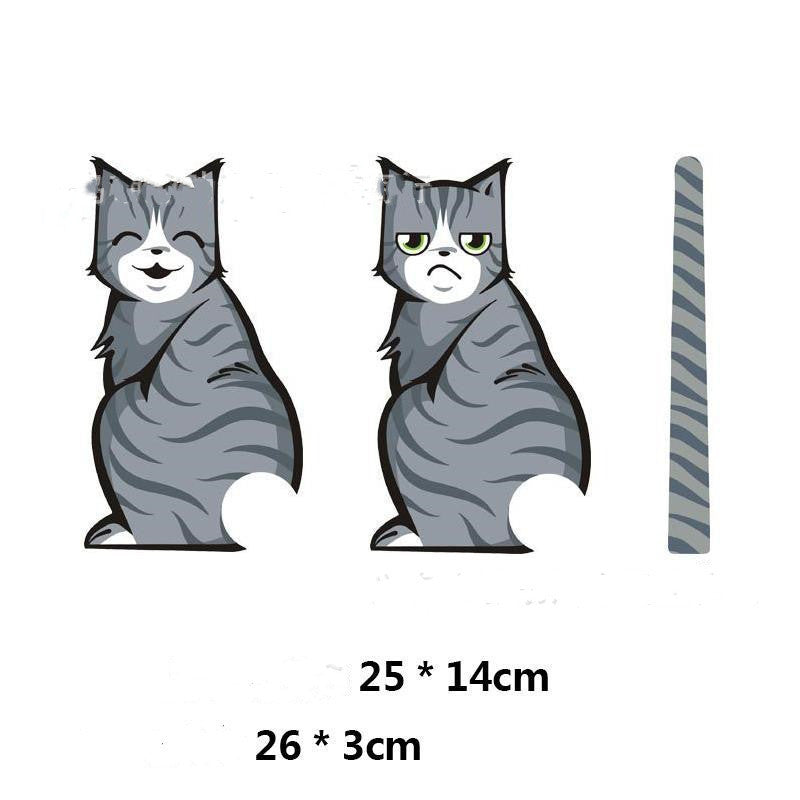 Smiling Cat Wiper Car Stickers