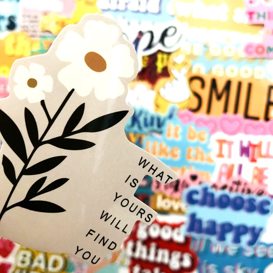 Inspirational English Graffiti Sticker Set