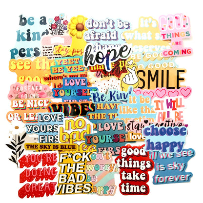 Inspirational English Graffiti Sticker Set
