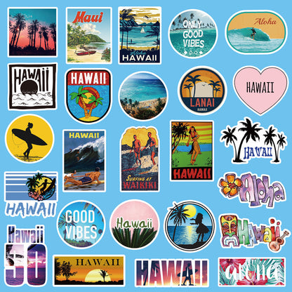 50 Hawaii Hawaii Travel Stickers